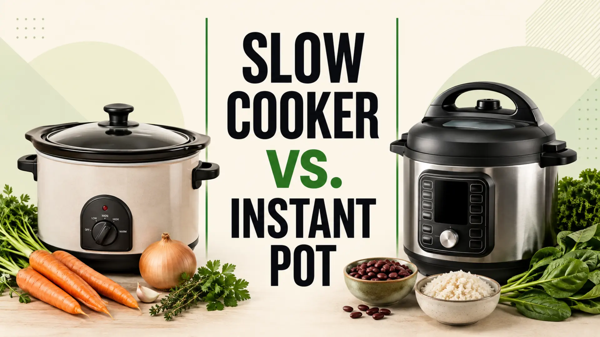 Slow cooker and electric pressure cooker compared for slow cooker vs Instant Pot meal prep