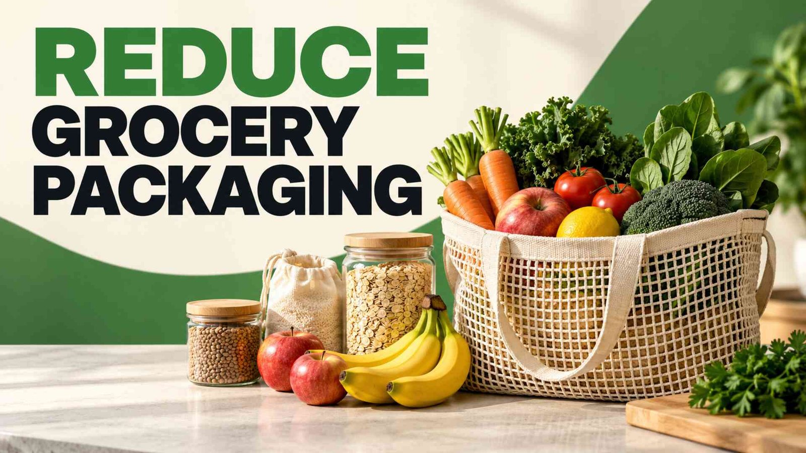 Reduce grocery packaging with loose produce and sensibly packaged staples
