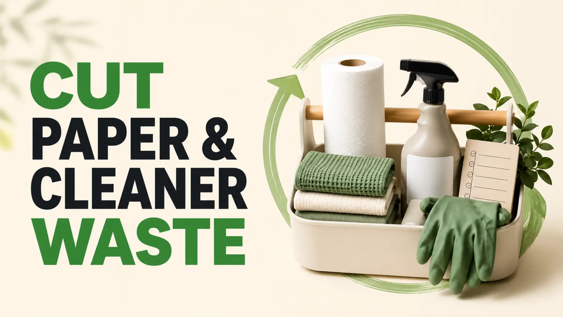 Reduce paper towel and cleaner costs with washable cloths, a cleaning caddy and right-sized supplies