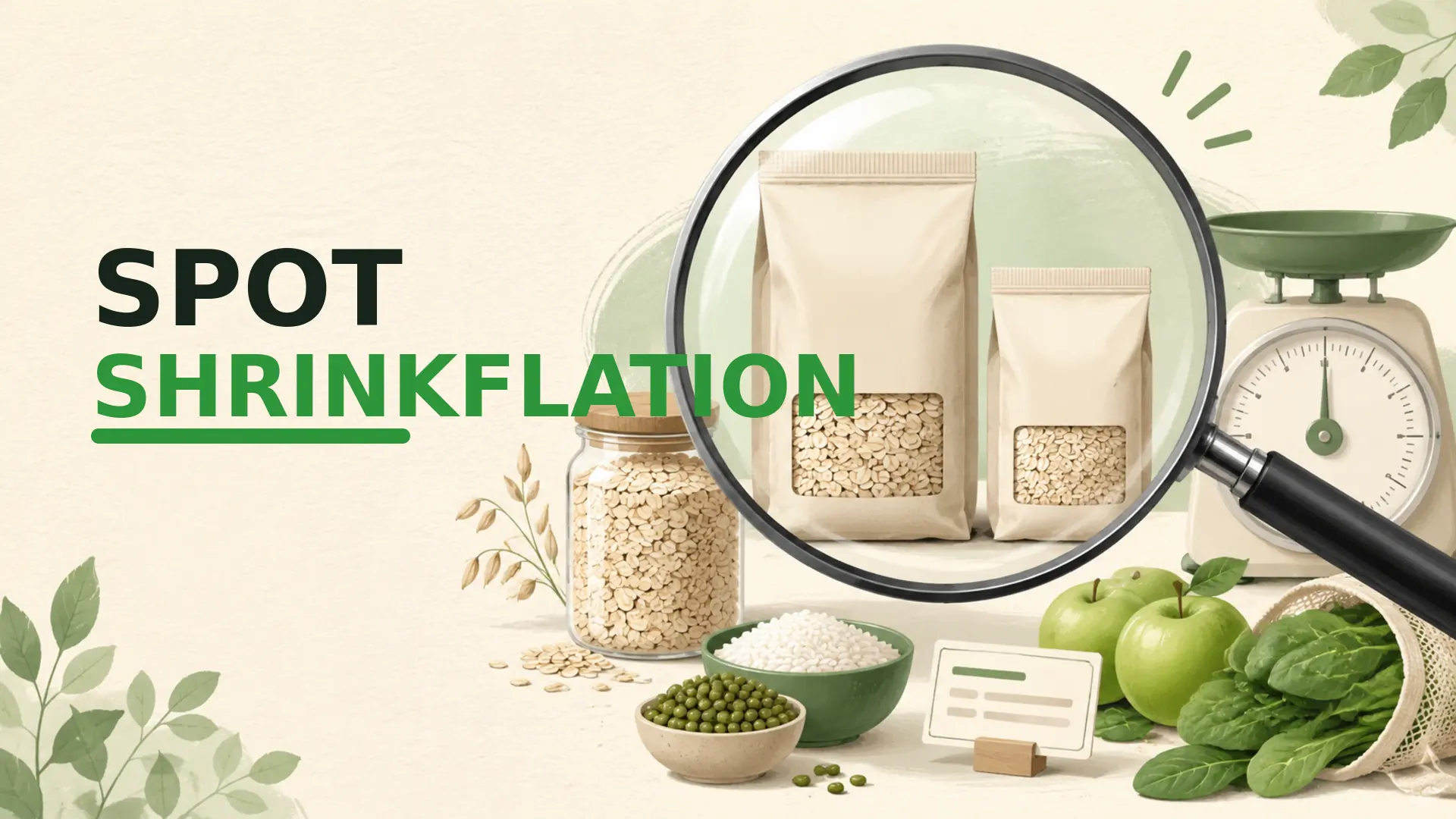 Avoid shrinkflation at the supermarket by comparing different package sizes, net quantity and unit price